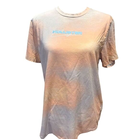 Hollister Tops - *3/$15 Hollister Women's Ombré Orange Crew Neck T-Shirt Size L Casual